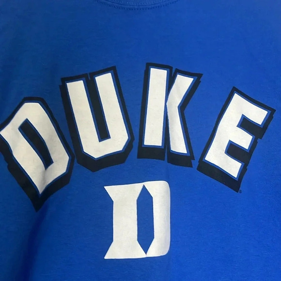 Imperfect Duke tshirt womens 2XL heavy cotton Gildan Duke tshirt short sleeved - Picture 3 of 8